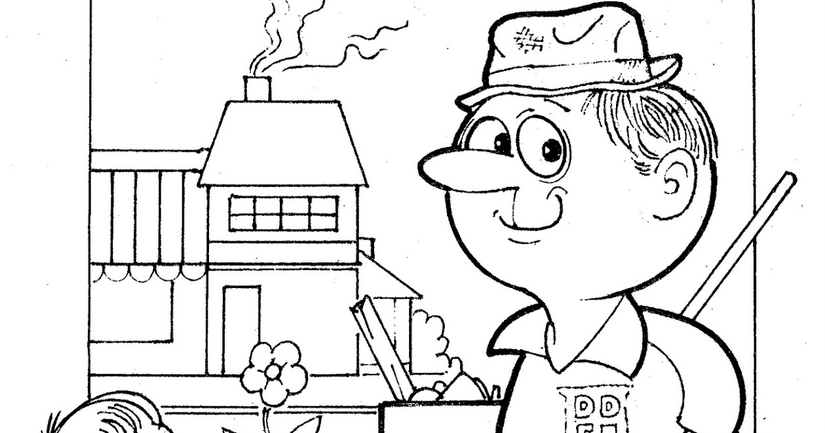 Janitor - free coloring pages | Coloring Pages