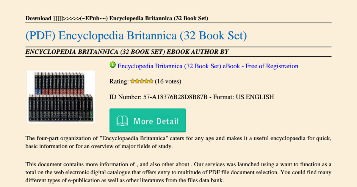Encyclopedia britannica all volumes pdf download