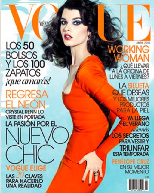 Vogue - Mexico -Abril 2011- Modelo:Crystal Renn- Fotógrafo: David Roemer