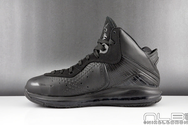 Nike Air Max LeBron 8 V1 Triple Black Showcase in HD