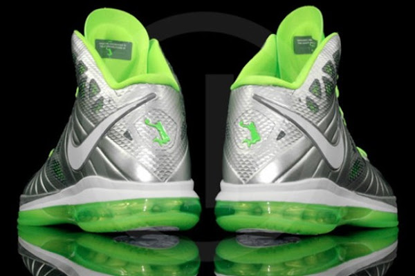 Detailed Look at Nike LeBron 8 PS Mean GreenSilver Dunkman