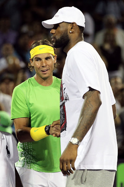 King8217s Feet LeBron James and Dwyane Wade Meet Rafael Nadal
