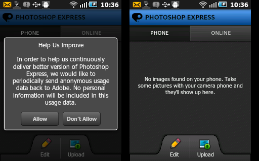 Adobe Photo Express on Android