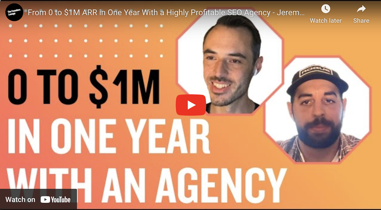 Podcast of Jeremy Moser explaining uSERP's agency growth tactics. 