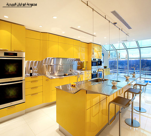  ديكورات            Modern-yellow-kitchen-snaidero-venus-3-thumb