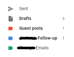 sort inbox messages into various categories in Gmail