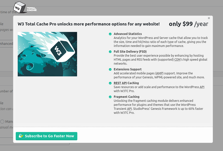 w3 total cache wordpress cache plugin pricing