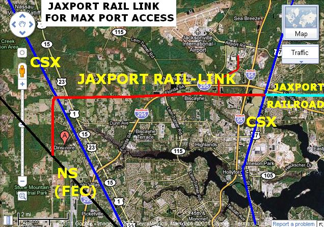 Jacksonville Monorail Metro Map