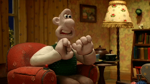 Aardman Animations cartoon oh no worried whoops GIF