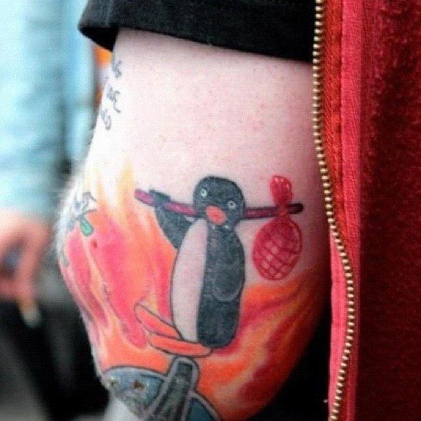 Pingu | Pop's illustrated man: Ed Sheeran's many tattoos, & the stories  behind them - Music