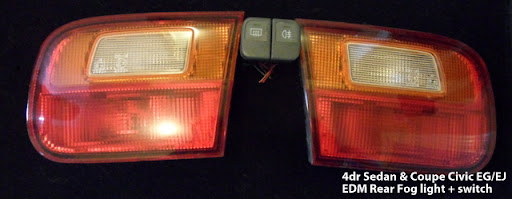 EDM Civic EG6 SiR Rear Fog Lights Switch - RARE!