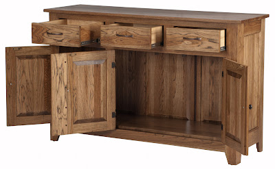 Modern Shaker Kitchen Buffet in Medium Oak