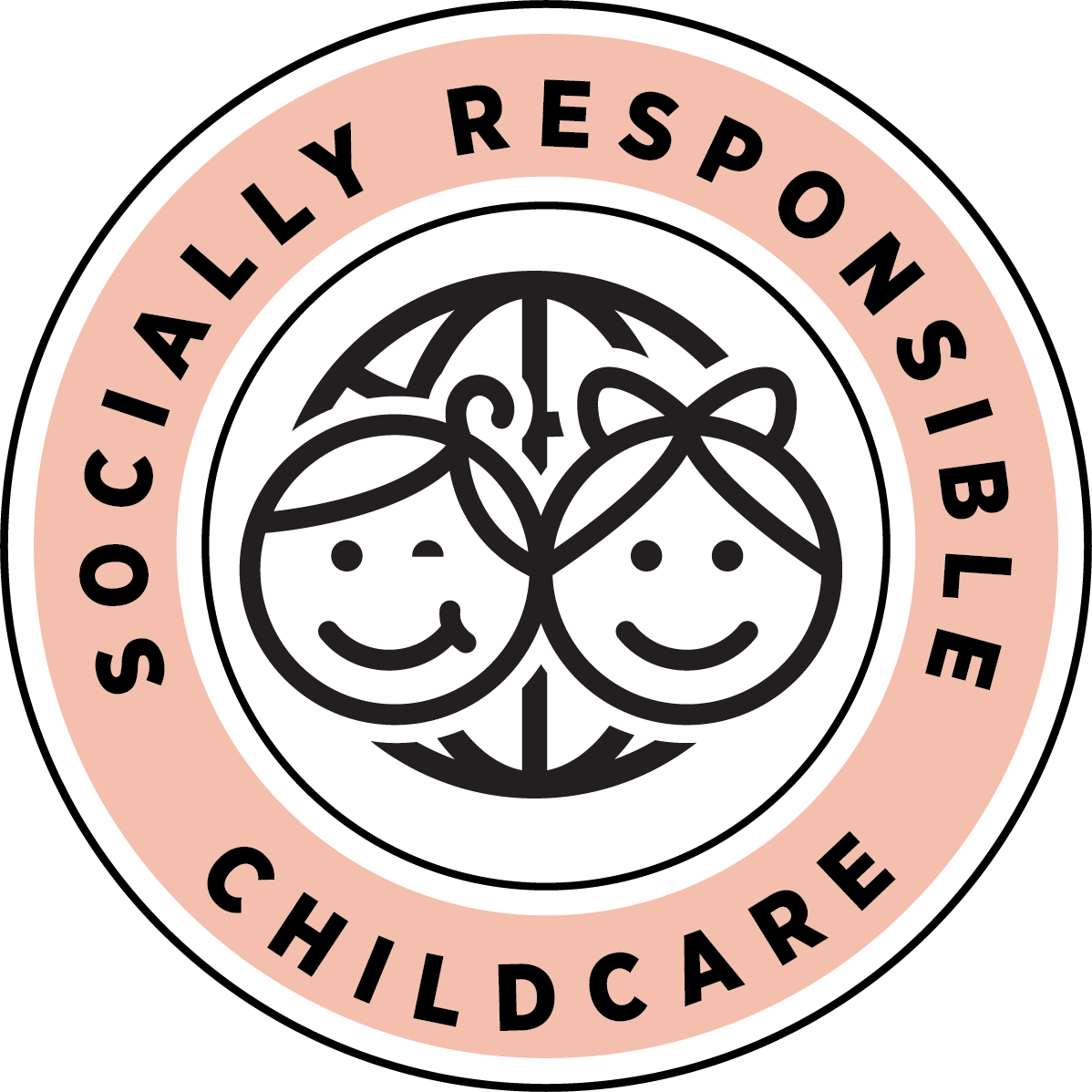 casa franchise sticker saying "socially responsible child care" part of out giving back initiative drives.