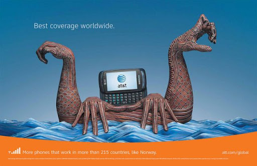 clever and creative att advertisement