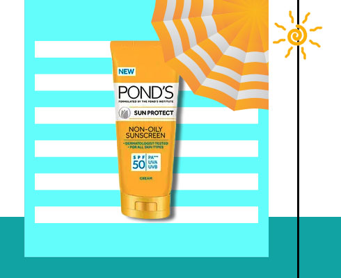 Best sunscreen in India- Ponds Sun Protect Non-Oily Sunscreen Spf 50