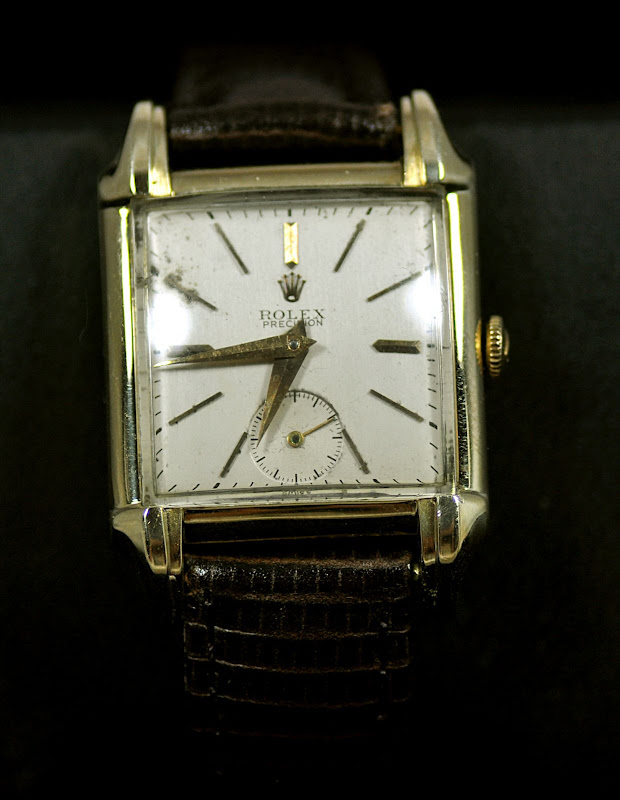 Circa 1938 Rolex Precision 14K Square Face Men's Watch | eBay