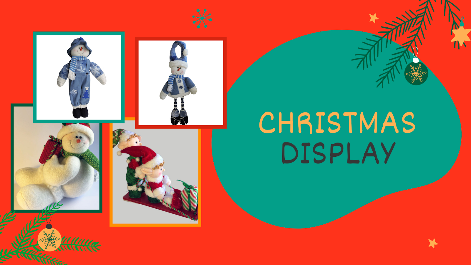 Christmas decorations Display
