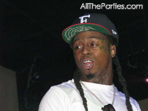 Foto do Lil Wayne na festa Super Bowl no clube Escapade Foto do Lil Wayne na festa Super Bowl no clube Escapade