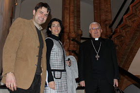 Los Arquitectos del Proyecto de la Parroquia con el Sr. Obispo
