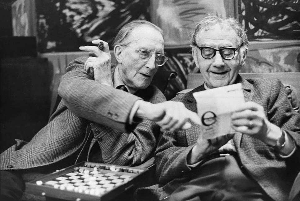Photo of Man Ray with Marcel Duchamp