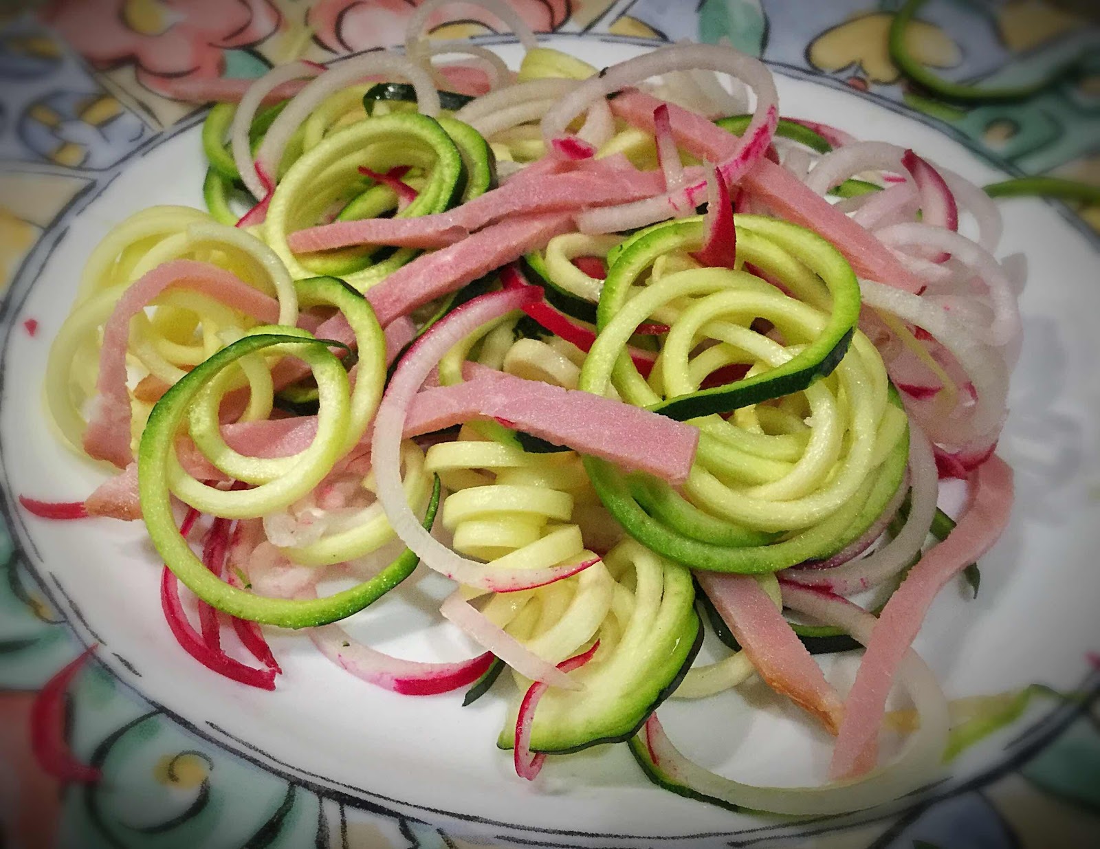 Vegetable and Ham Noodles