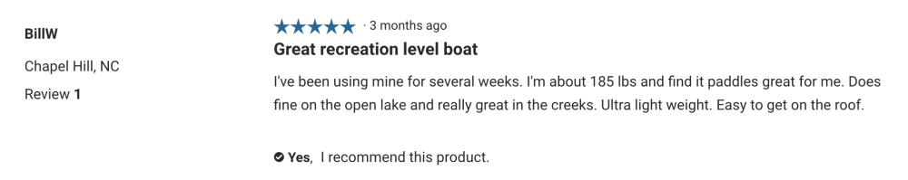 Eddyline kayak reviews