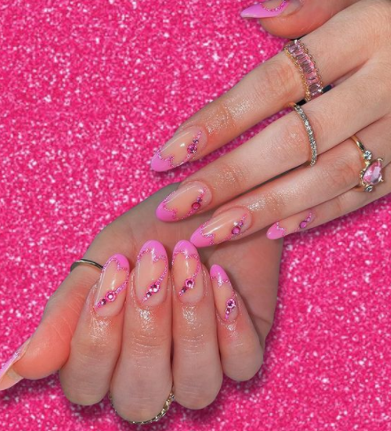 Baby Girl Pink Nails