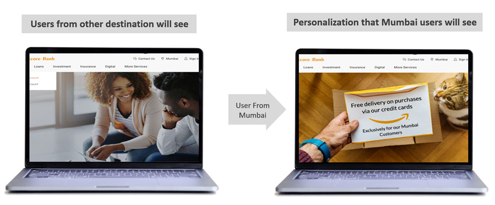 IP-based location tracking personalization