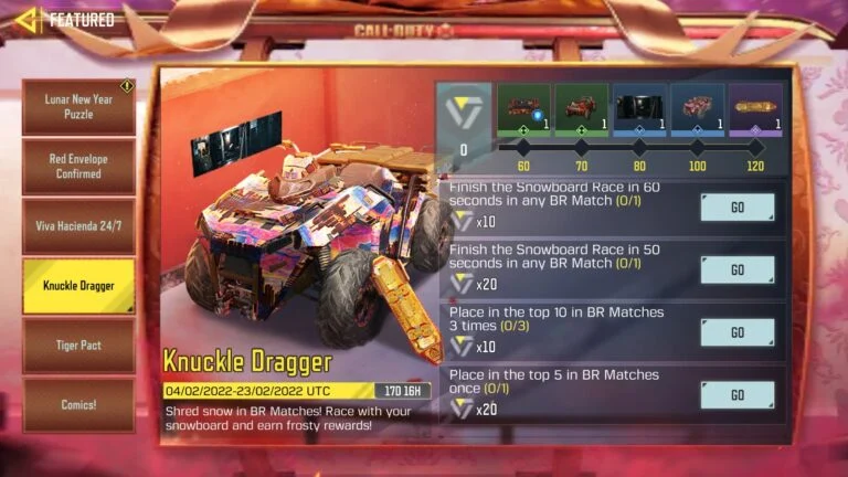 imagen de misiones de knuckle dragger en call of duty mobile