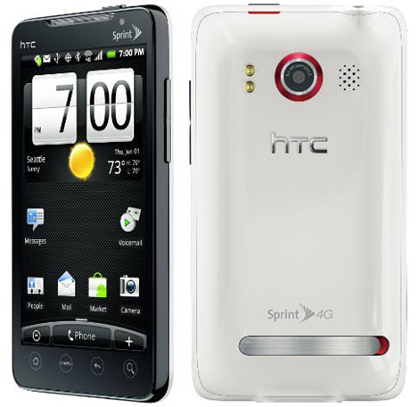 htc evo white. White HTC Evo 4G