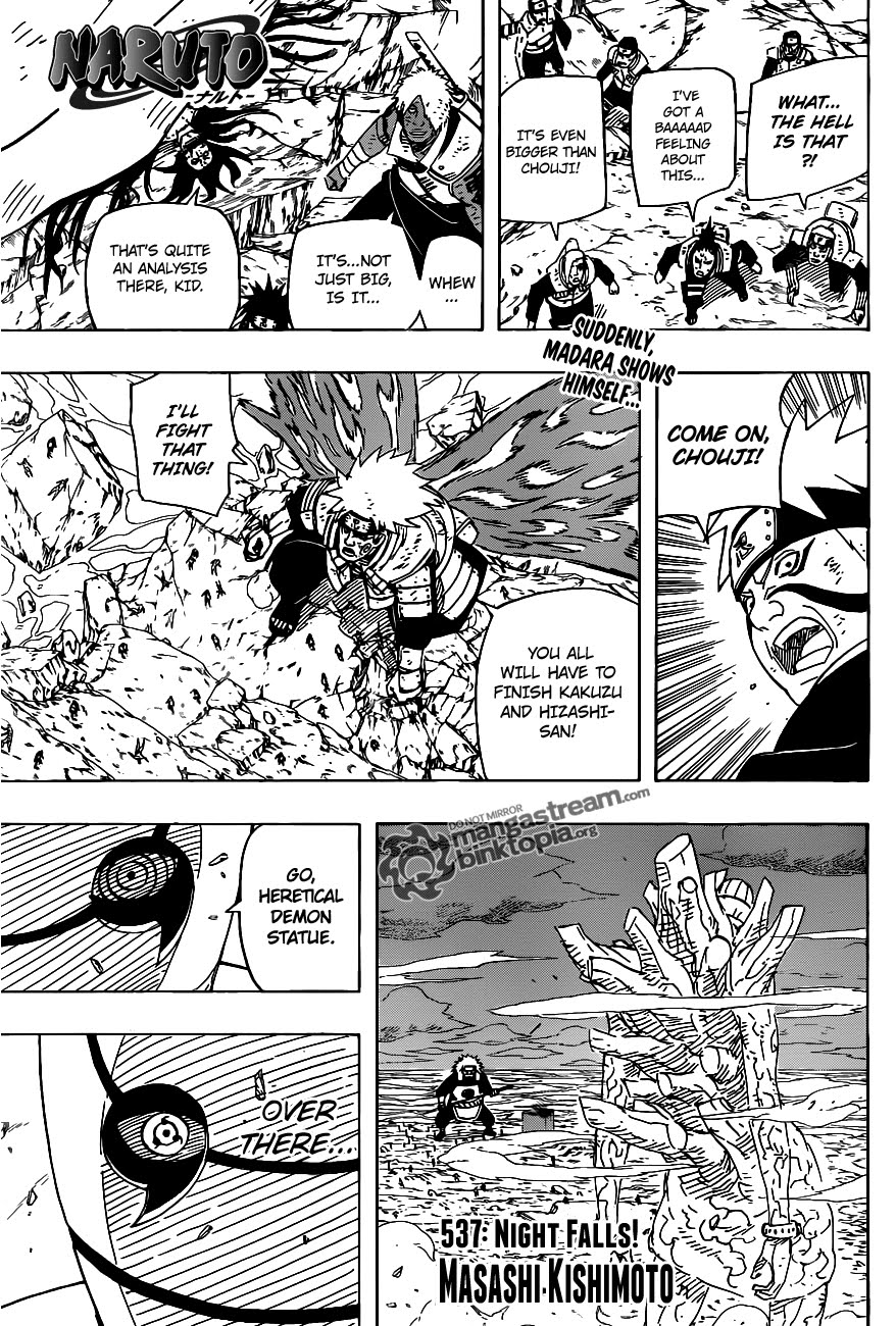 Naruto Shippuden Manga Chapter 537 - Image 01