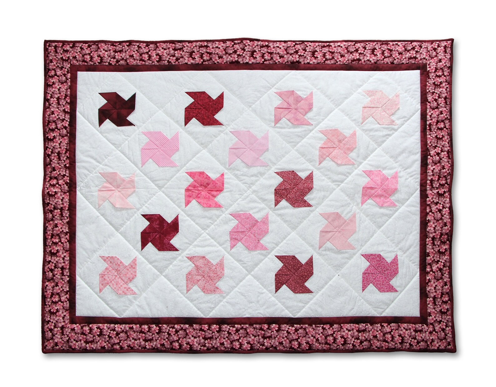 3D pinwheels pinwheel quilt pattern