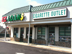 Payday Loan Store Storefront of an online payday loan lender