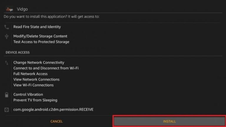 Install and watch Vidgo on Firestick-