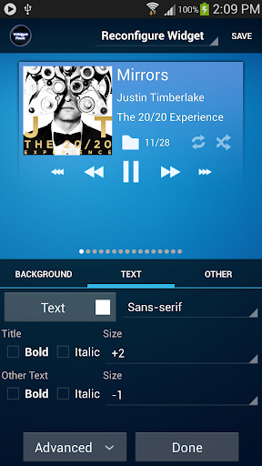 Poweramp Standard Widget Pack apk