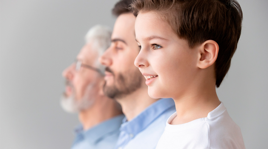 tres generaciones, hombres