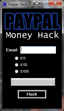 Paypal Money Hack
Generator 2011 Paypal Money Hack Generator 2011