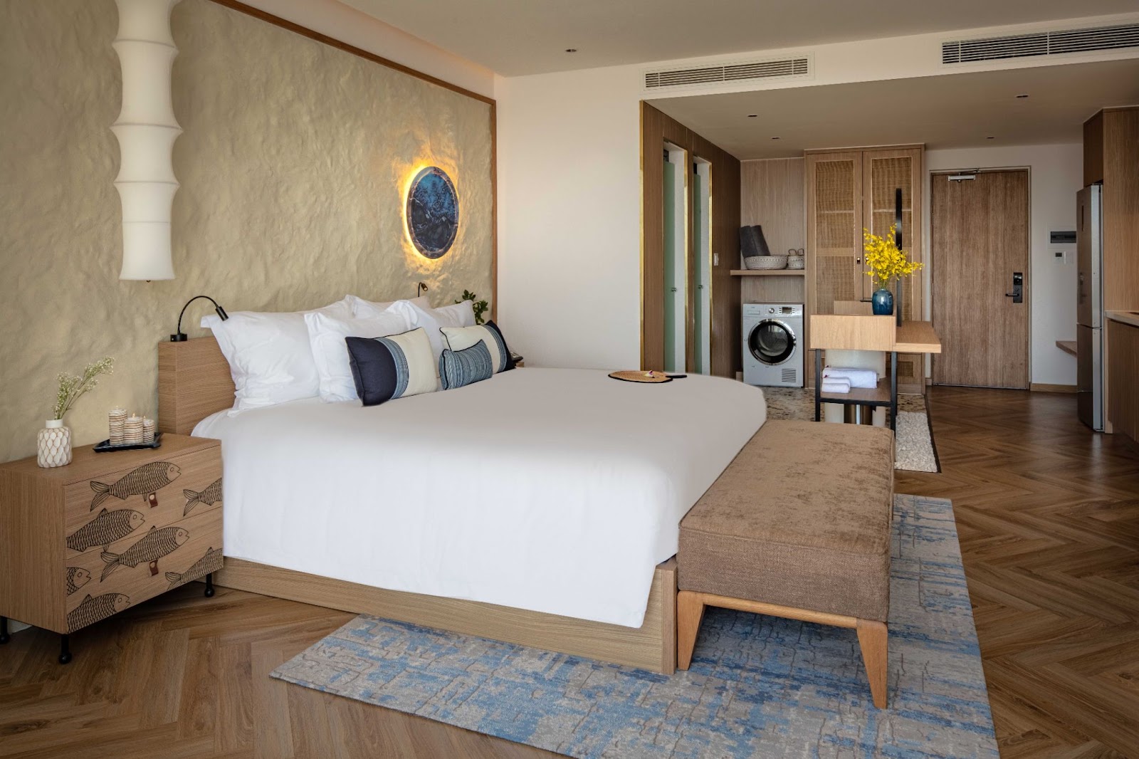 The beachfront condominiums at Wyndham Hoi An Royal Beachfront Resort 