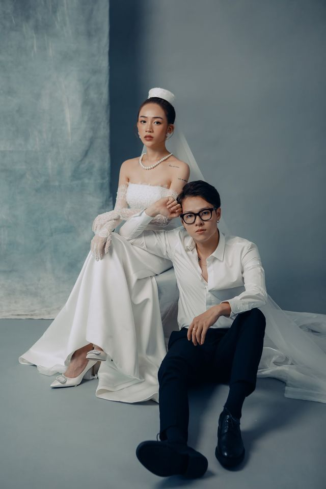 Nhìn loạt váy cưới của con gái Minh Nhựa trong bộ ảnh kỷ niệm 1 năm ngày cưới - ảnh 8