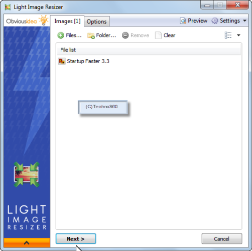 light image resizer key