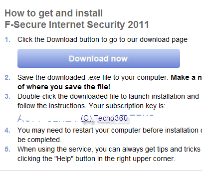 F-Secure Internet Security 2011 6 months license