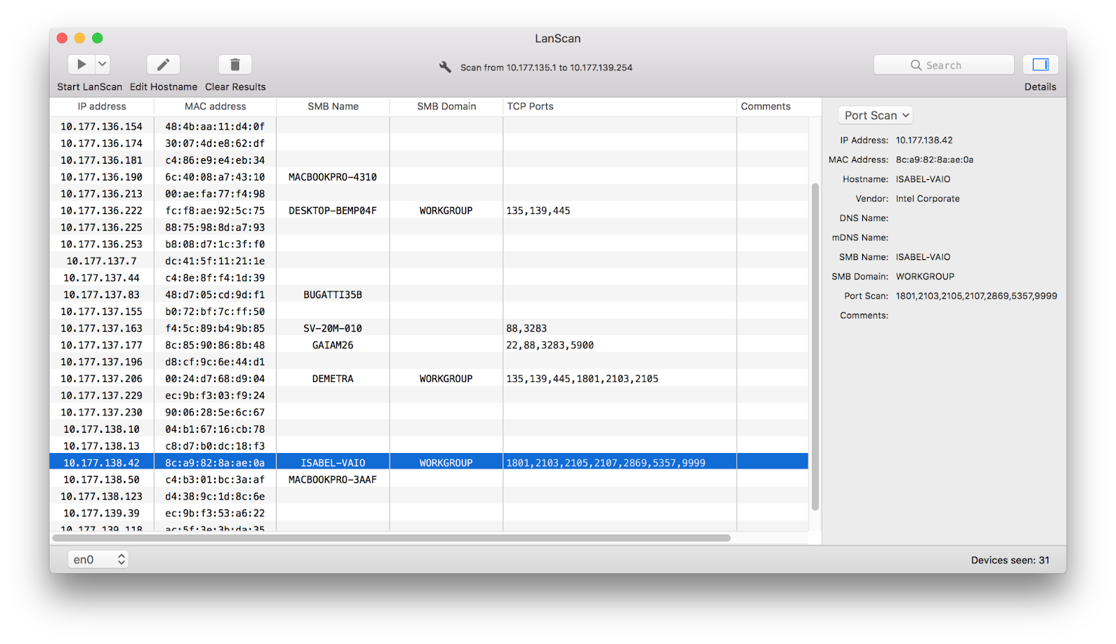 Lanscan for Mac