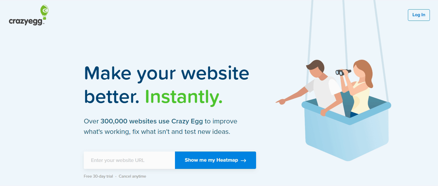 Crazy Egg: «Сделайте свой сайт лучше. Немедленно»