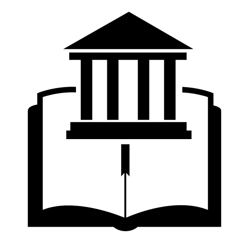 academic building atop publication vector
