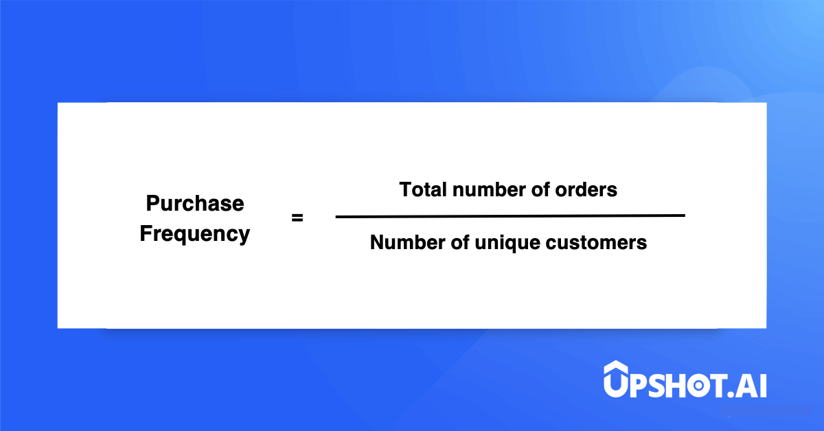 Purchase frequency formula