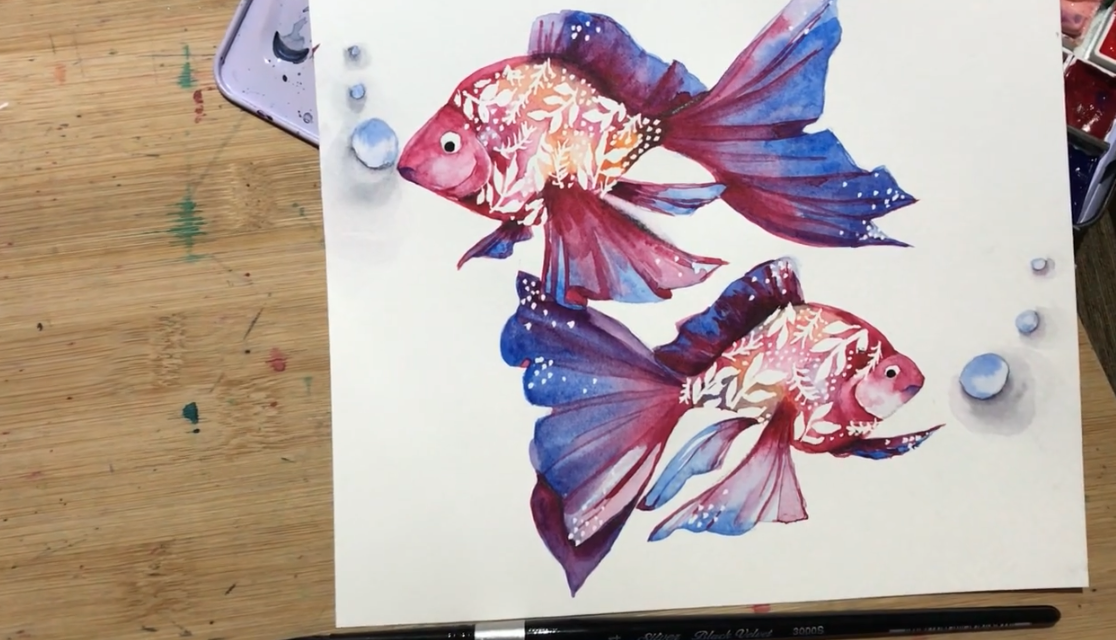 watercolor fish
