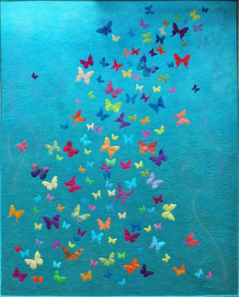 fluttering by butterfly quilt patterns