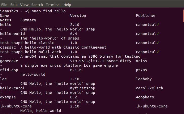 Check if snapd is installed in Linux