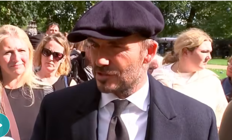 David Beckham Lines Up With Thousands To View Queen's Body: David Beckham waited 12 hours to see the Queen's body lying in state.