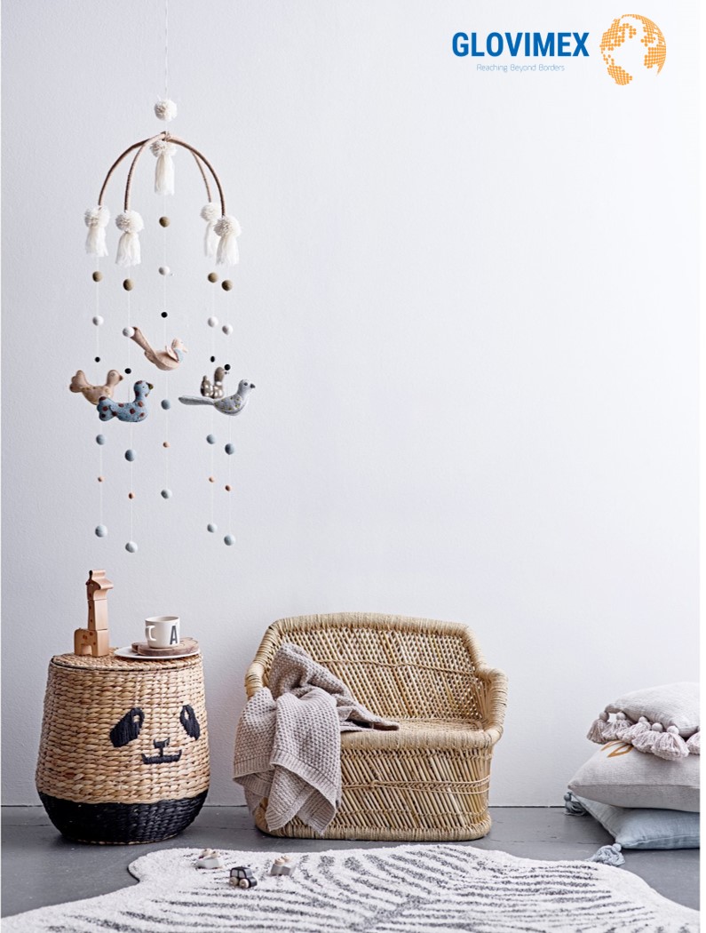 Storage wicker baskets
